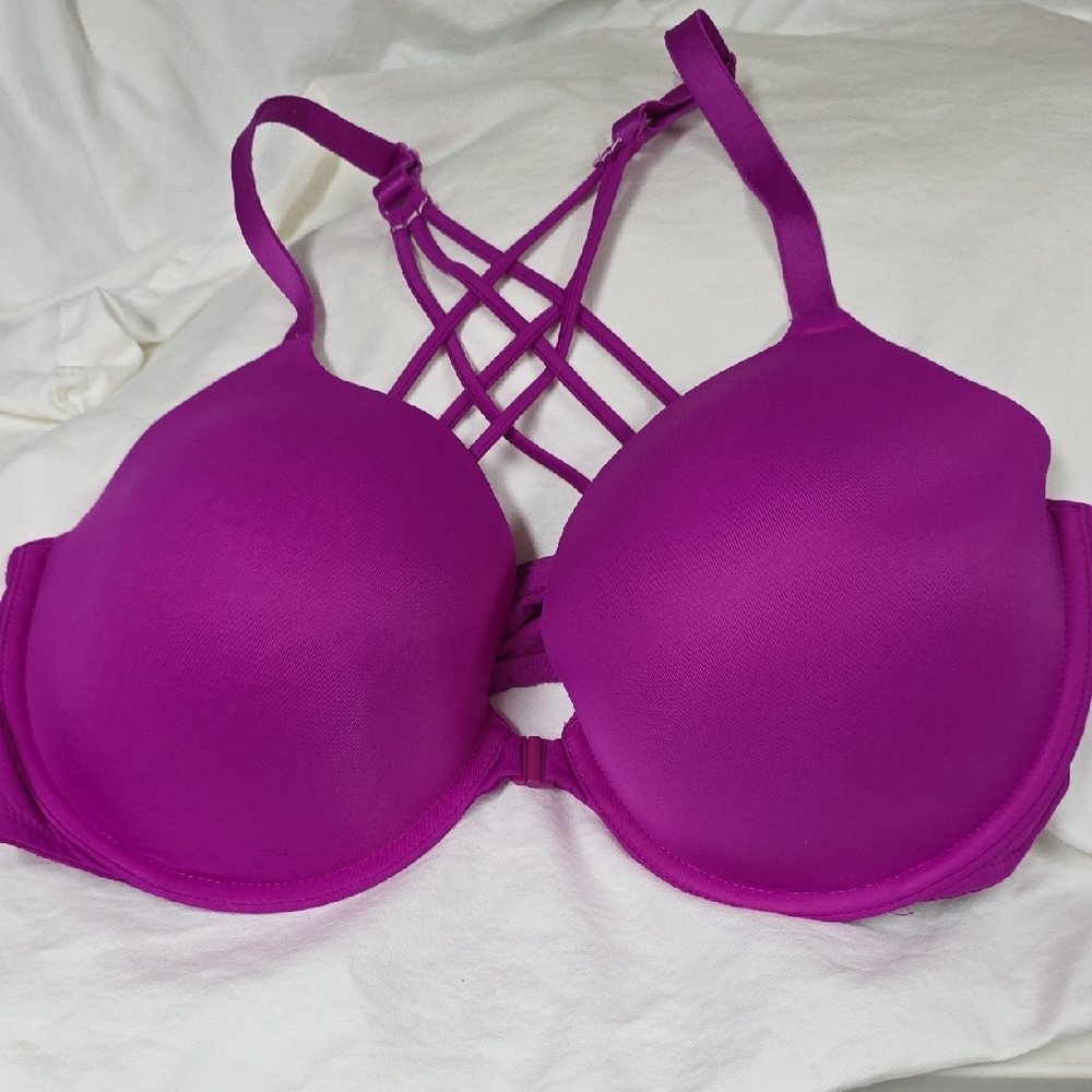 PINK Victoria's Secret Fuchsia Bra with Strappy Back